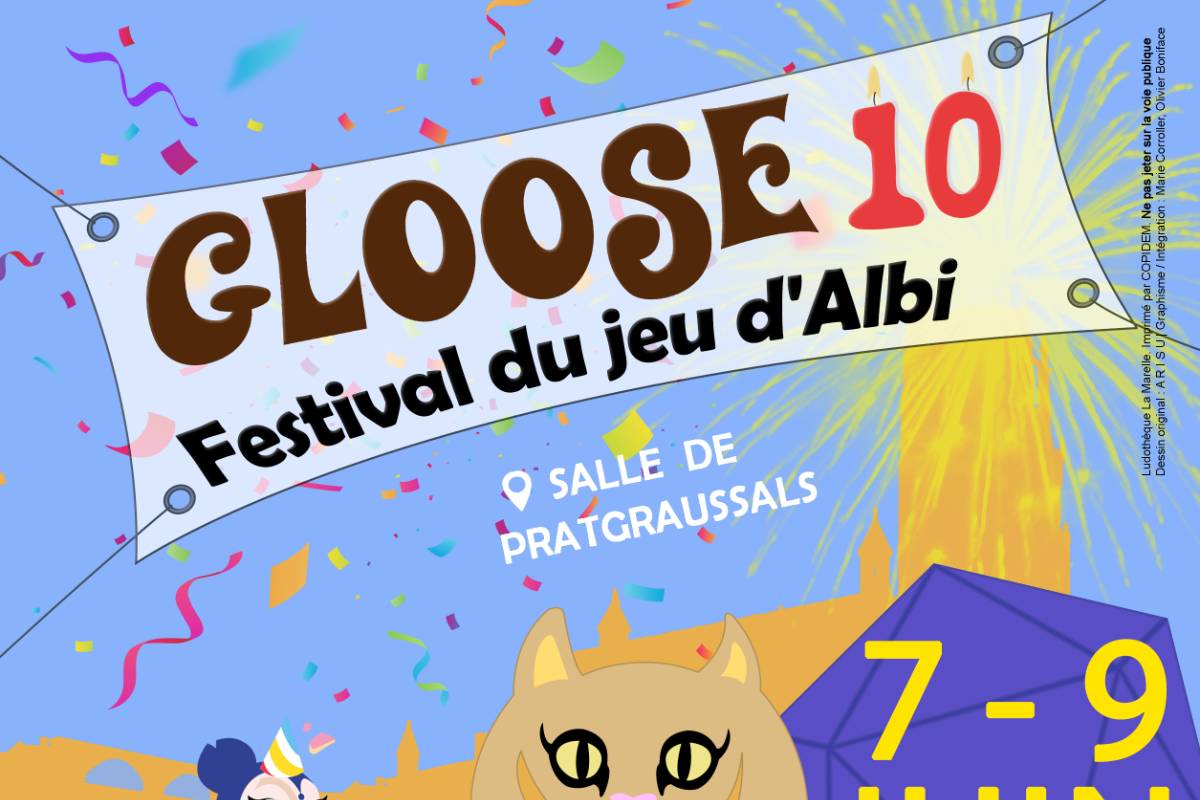 Affiche Gloose 2024 - Festival du jeu d'Albi
