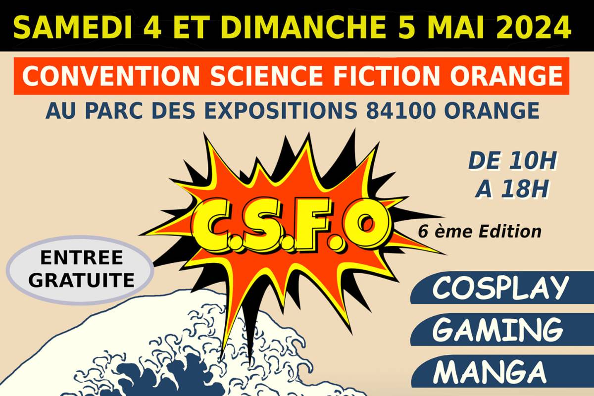 Affiche C.S.F.O - Convention Science-Fiction Orange
