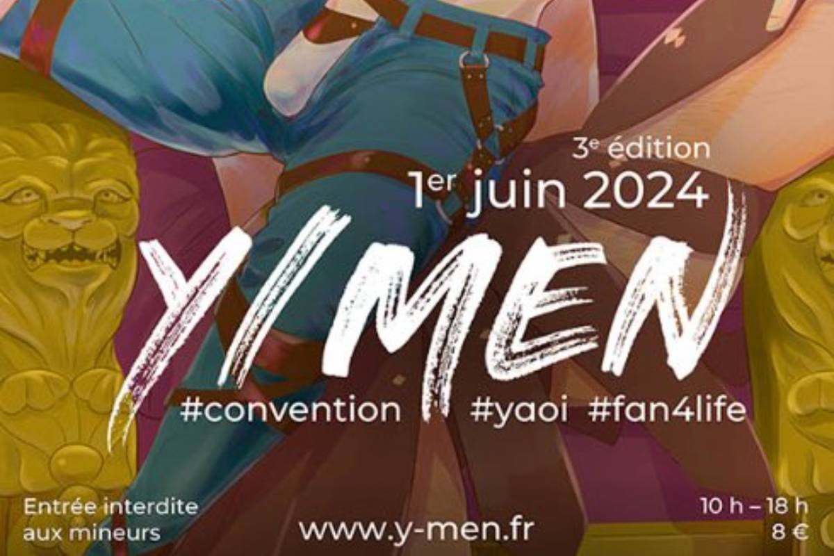 Affiche Y/MEN - convention Yaoi 2024