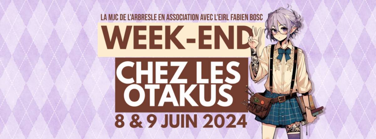 Affiche Week-end chez les Otakus 2024