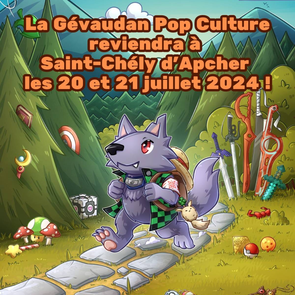 Affiche Gévaudan Pop Culture 2024